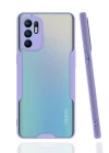 Oppo Reno 6 Kılıf Platin Silikon - Lila