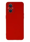 Oppo Reno 7 Lite Kılıf Lansman Glass Kapak - Kırmızı