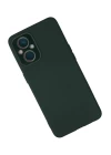 Oppo Reno 7 Lite Kılıf Lansman Glass Kapak - Koyu Yeşil