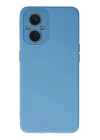 Oppo Reno 7 Lite Kılıf Lansman Glass Kapak - Mavi