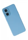 Oppo Reno 7 Lite Kılıf Lansman Glass Kapak - Mavi