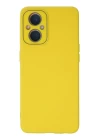 Oppo Reno 7 Lite Kılıf Lansman Glass Kapak - Sarı