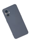 Oppo Reno 7 Lite Kılıf Nano içi Kadife Silikon - Gri