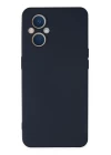 Oppo Reno 7 Lite Kılıf Nano içi Kadife Silikon - Lacivert