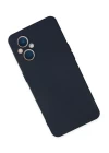Oppo Reno 7 Lite Kılıf Nano içi Kadife Silikon - Lacivert