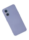 Oppo Reno 7 Lite Kılıf Nano içi Kadife Silikon - Lila
