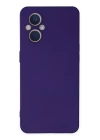 Oppo Reno 7 Lite Kılıf Nano içi Kadife Silikon - Mor