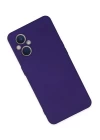 Oppo Reno 7 Lite Kılıf Nano içi Kadife Silikon - Mor