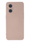 Oppo Reno 7 Lite Kılıf Nano içi Kadife Silikon - Pudra