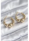 Pirinç Gold Renk Kadın Küpe - TJ-BKP8263