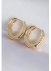 Pirinç Gold Renk Kalın Kemik Model Küpe - TJ-BKP8980