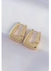 Pirinç Gold Renk Kalın Küpe - TJ-BKP8978