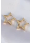 Pirinç Gold Renk Yıldız Küpe - TJ-BKP8982