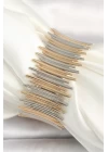 Pirinç Mix Renk Lastiklik VIP Seri Kadın Bileklik - TJ-BB6687