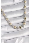 Pirinç Mix Renk Zirkon Taşlı Yıldız Model VIP Exclusive Seri Kadın Kolye - TJ-BKO9544