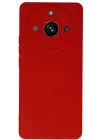 Realme 11 Pro Kılıf Nano içi Kadife Silikon - Kırmızı