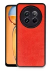 Realme 12 5G Kılıf Aras Deri Kapak - Kırmızı