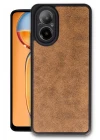 Realme 12 Lite Kılıf Aras Deri Kapak - Taba