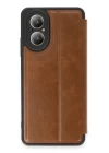 Realme 12 Lite Kılıf Flip Cover - Taba