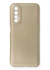 Realme 7 Kılıf First Silikon - Gold