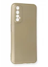 Realme 7 Kılıf First Silikon - Gold