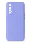 Realme 7 Kılıf First Silikon - Lila