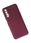 Realme 7 Kılıf First Silikon - Mürdüm