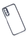 Realme 7 Kılıf Miami Şeffaf Silikon - Gri