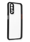 Realme 7 Kılıf Miami Şeffaf Silikon - Siyah