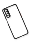 Realme 7 Kılıf Miami Şeffaf Silikon - Siyah