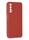 Realme 7 Kılıf Nano içi Kadife Silikon - Kiremit