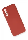 Realme 7 Kılıf Nano içi Kadife Silikon - Kiremit
