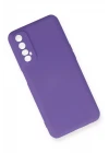 Realme 7 Kılıf Nano içi Kadife Silikon - Mor