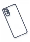 Realme 7 Pro Kılıf Miami Şeffaf Silikon - Gri