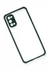 Realme 7 Pro Kılıf Miami Şeffaf Silikon - Koyu Yeşil