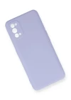 Realme 7 Pro Kılıf Nano içi Kadife Silikon - Lila