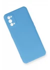 Realme 7 Pro Kılıf Nano içi Kadife Silikon - Mavi