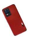 Realme 8 Kılıf Loop Deri Silikon - Kırmızı