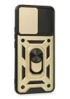 Realme 8 Kılıf Pars Lens Yüzüklü Silikon - Gold
