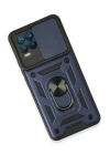 Realme 8 Kılıf Pars Lens Yüzüklü Silikon - Lacivert
