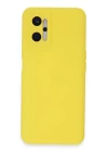 Realme 9i 4G Kılıf Nano içi Kadife Silikon - Sarı
