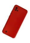 Realme C11 2021 Kılıf Nano içi Kadife Silikon - Kırmızı