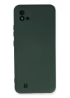 Realme C11 2021 Kılıf Nano içi Kadife Silikon - Koyu Yeşil