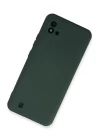 Realme C11 2021 Kılıf Nano içi Kadife Silikon - Koyu Yeşil