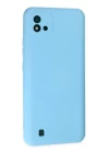 Realme C11 2021 Kılıf Nano içi Kadife Silikon - Mavi