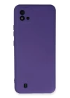 Realme C11 2021 Kılıf Nano içi Kadife Silikon - Mor