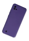 Realme C11 2021 Kılıf Nano içi Kadife Silikon - Mor