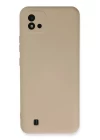 Realme C11 2021 Kılıf Nano içi Kadife Silikon - Pudra