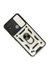 Realme C11 2021 Kılıf Pars Lens Yüzüklü Silikon - Gümüş