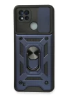 Realme C11 2021 Kılıf Pars Lens Yüzüklü Silikon - Lacivert